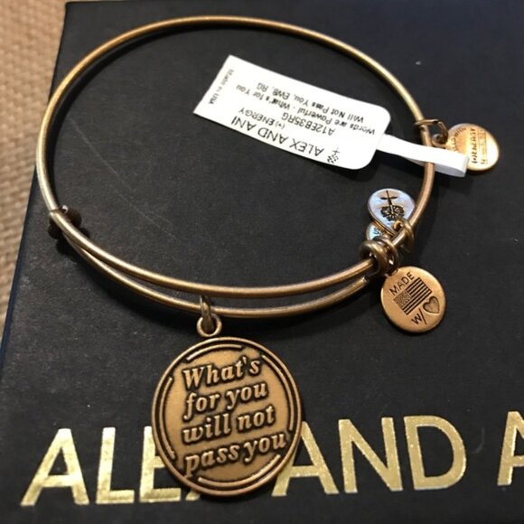 Alex and Ani Jewelry - NWT Alex & Ani What's For You Will Not Pass You 665